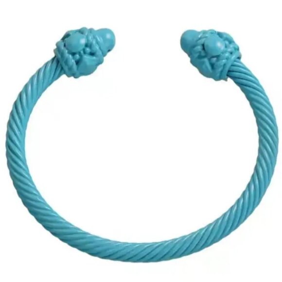 Women’s Stainless Steel Open Cuff Bangle Bracelet - Picture 5 of 11